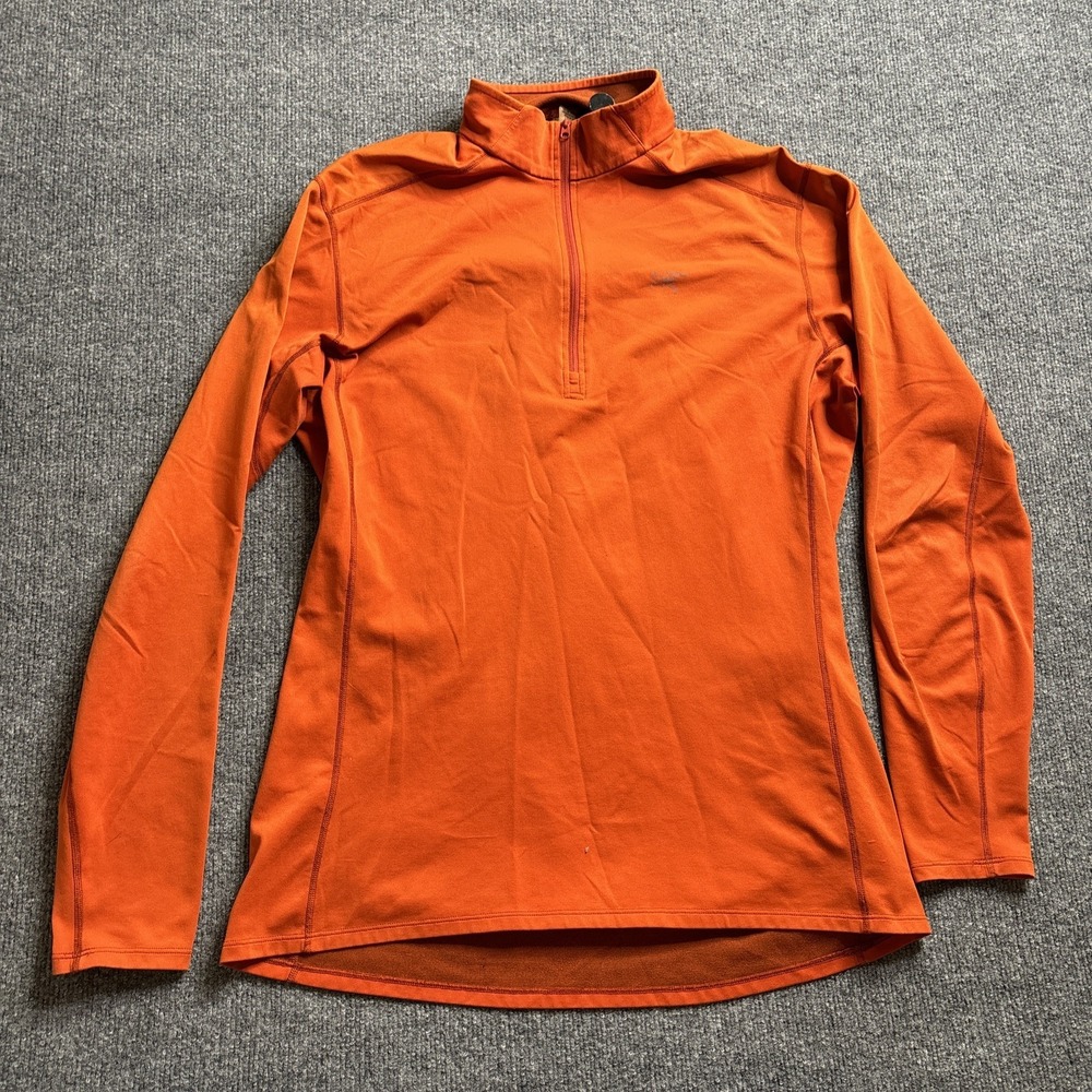 Arc'teryx Rho LT Zip Neck Base Layer Mens XL‎ Orange Pullover Gorpcore Ski 13029